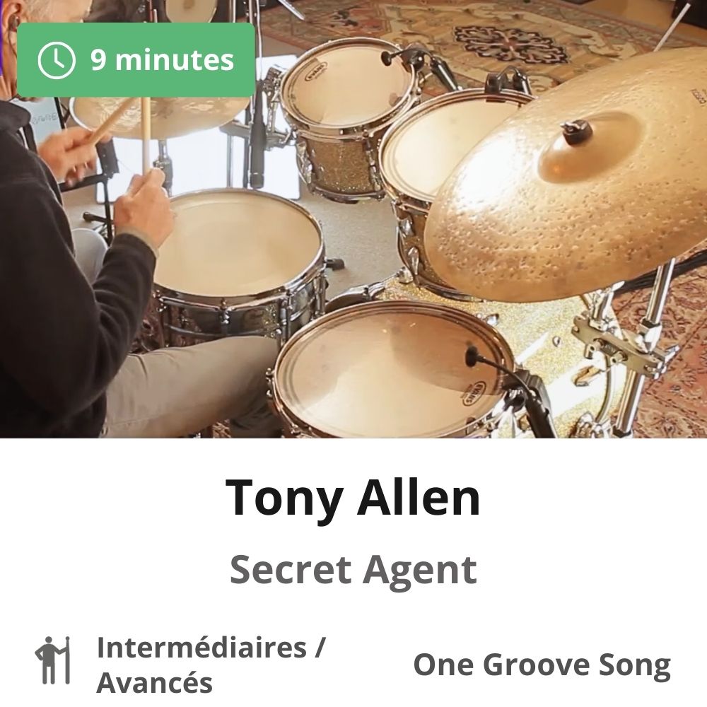 Cours de batterie en ligne : Tony Allen – Secret Agent